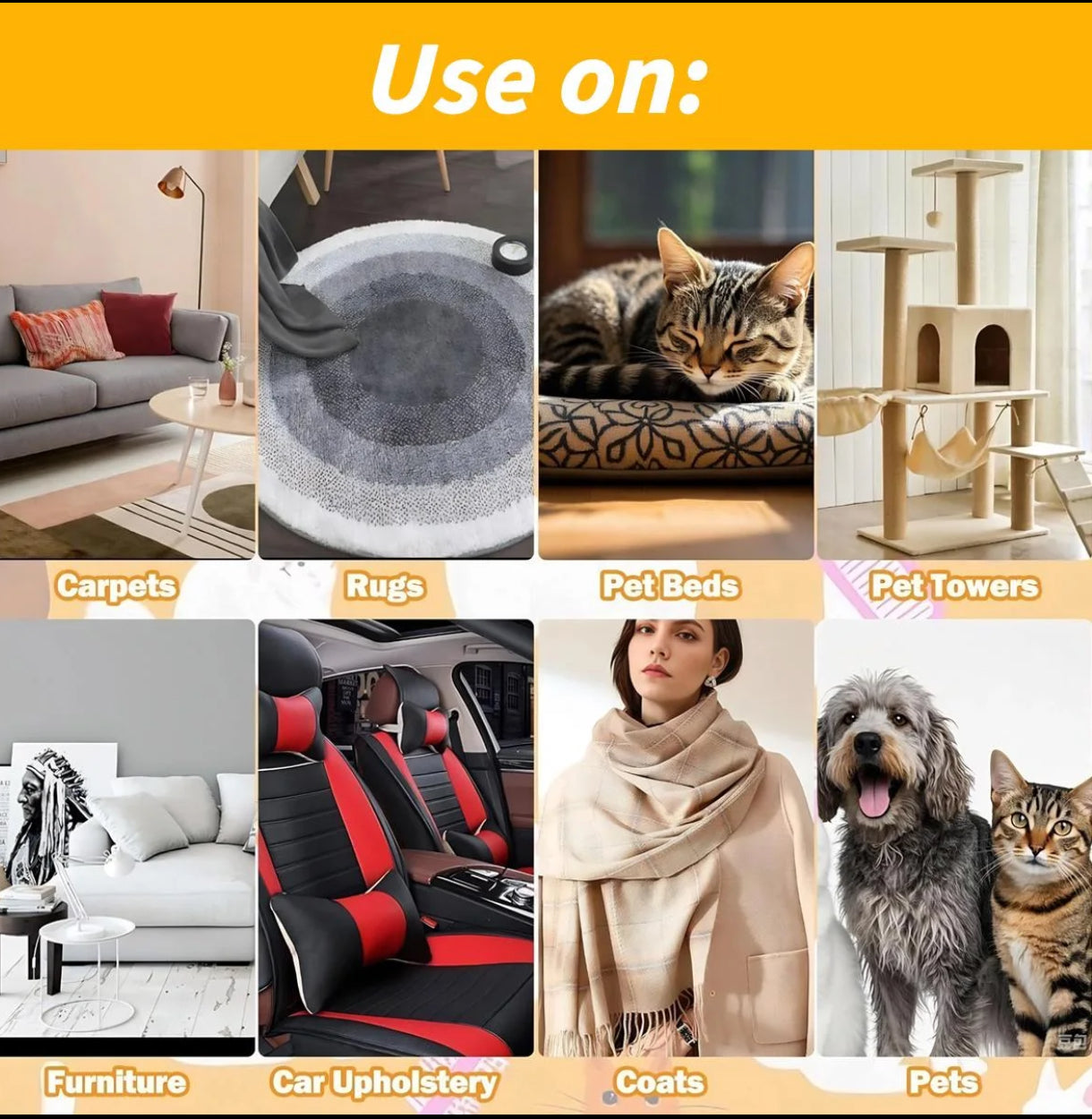 Reusable Pet Hair Remover Gloves – Double-Sided Magic Fur Removal for Dogs & Cats 2025