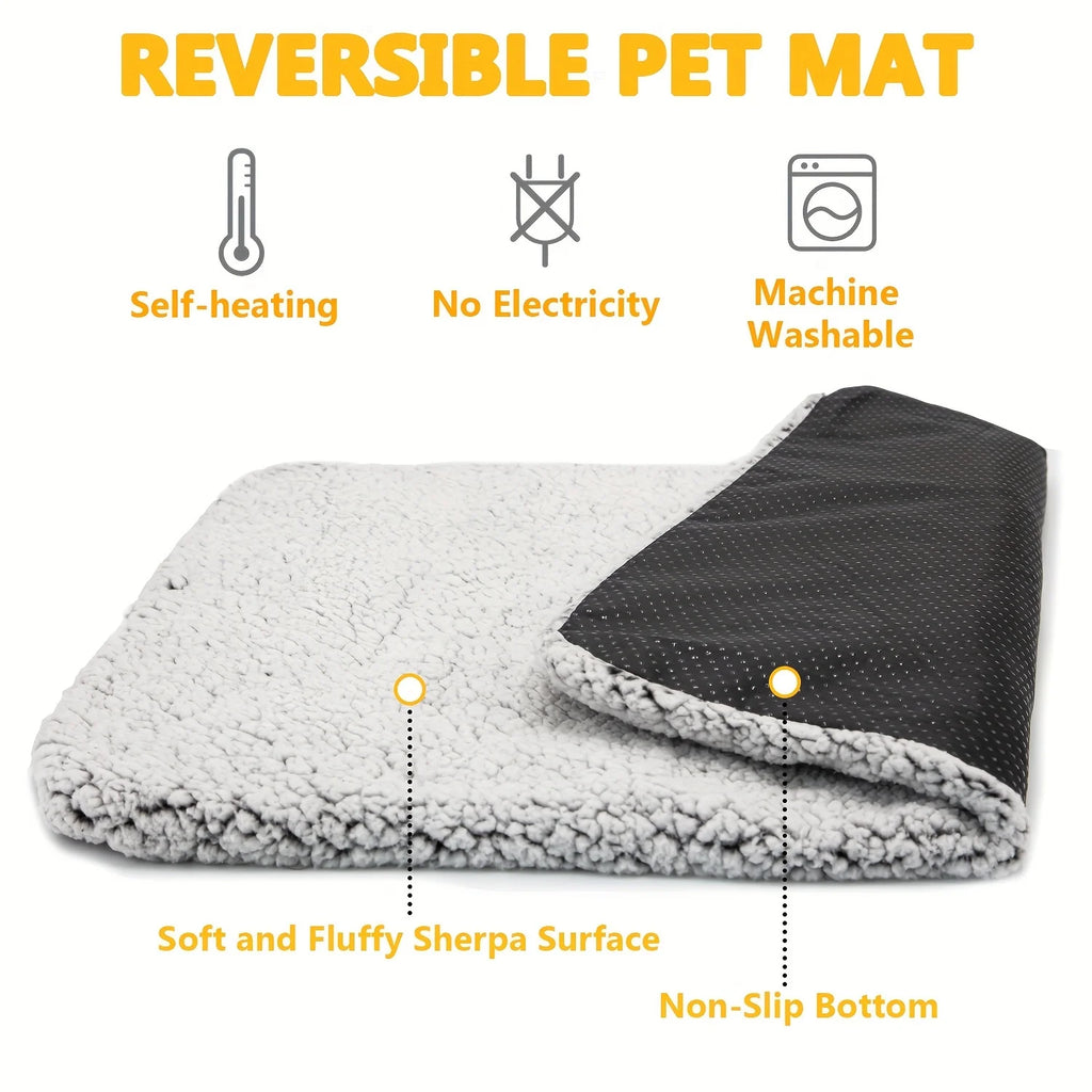 Self-Heating Dog & Cat Warmer Bed – Cozy Cave Pet Blanket with Fleece & Thermal Fabric for Small Medium Pets, Orthopedic Comfort 2025 2026