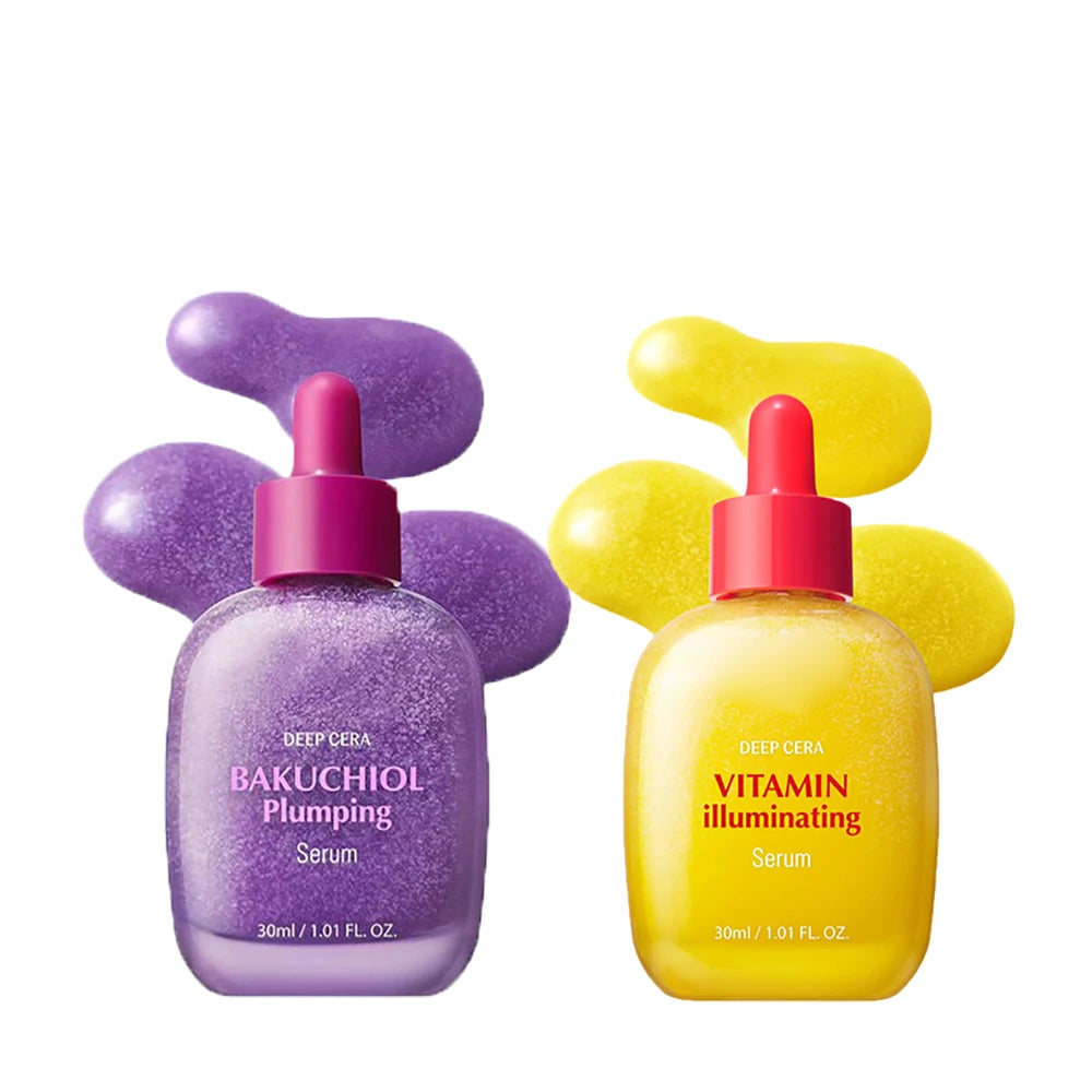 Bakuchiol Retinol Alternative + Niacinamide + Vitamin C Serum Set – Pore Shrinking, Wrinkle Reducing, Skin Lifting Glow Trio 2025