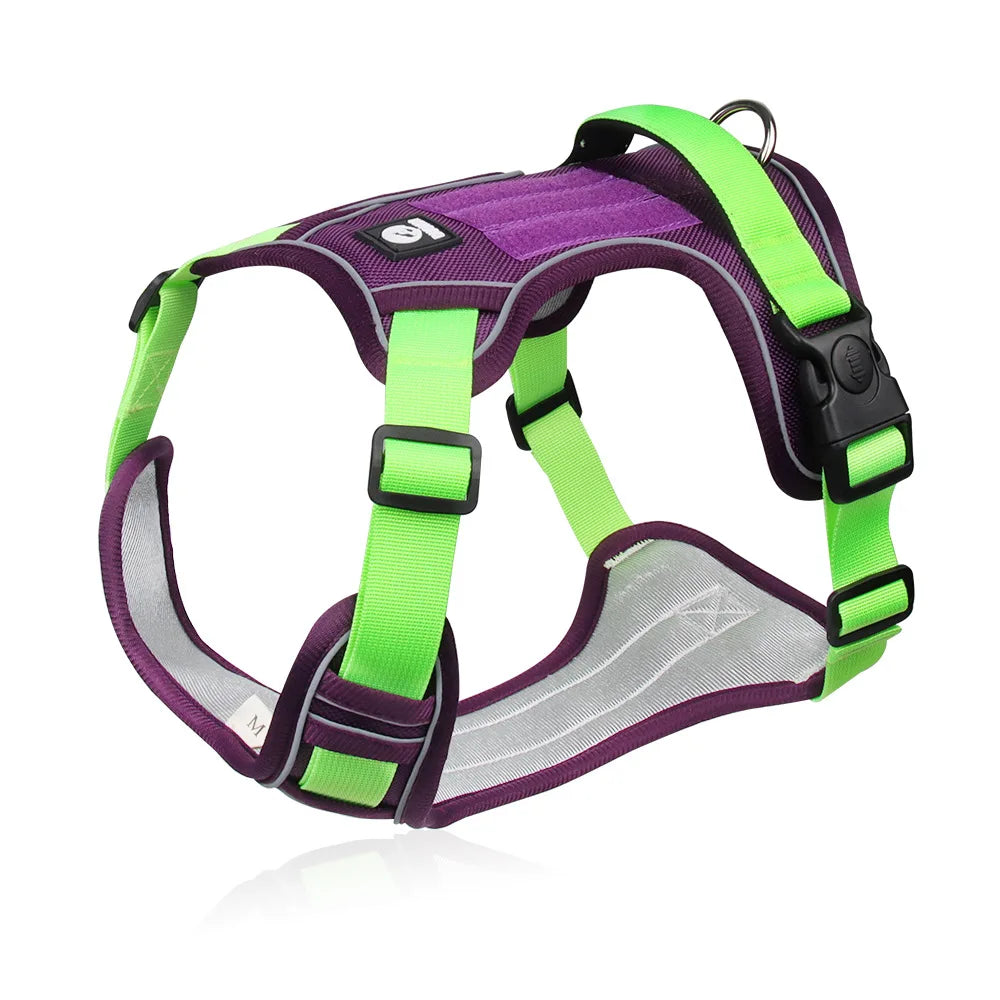 Reflective Tactical Dog Harness 1680D Waterproof – Med/Large
