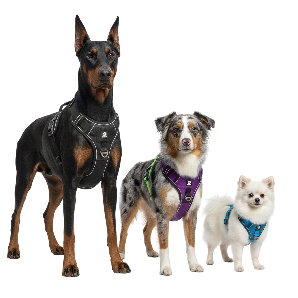 Reflective Tactical Dog Harness 1680D Waterproof – Med/Large