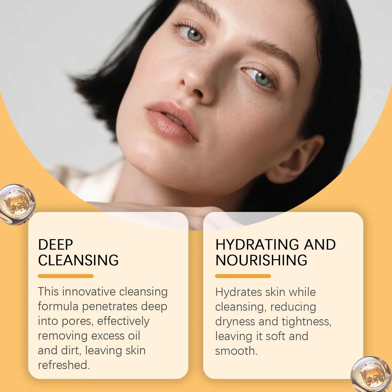 Turmeric Cleanser and Soap Set – Kojic Acid Blackhead Remover Deep Cleansing Oil Control Fade Acne Marks Brighten Skin Glow Duo