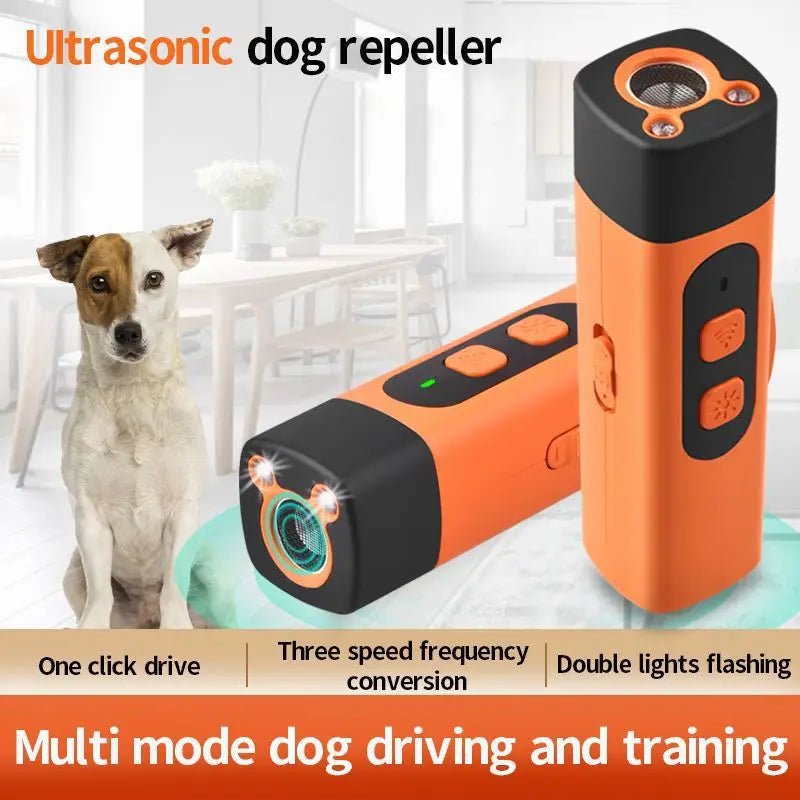 Rechargeable Ultrasonic Dog Bark Deterrent Device – Humane Anti Barking Trainer with LED Light for Small Medium Large Dogs, Stop Barking Safely 2025 2026