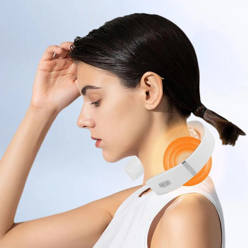 Portable Cordless Neck Massager with Heat & Vibration – Shiatsu Pain Relief 2025