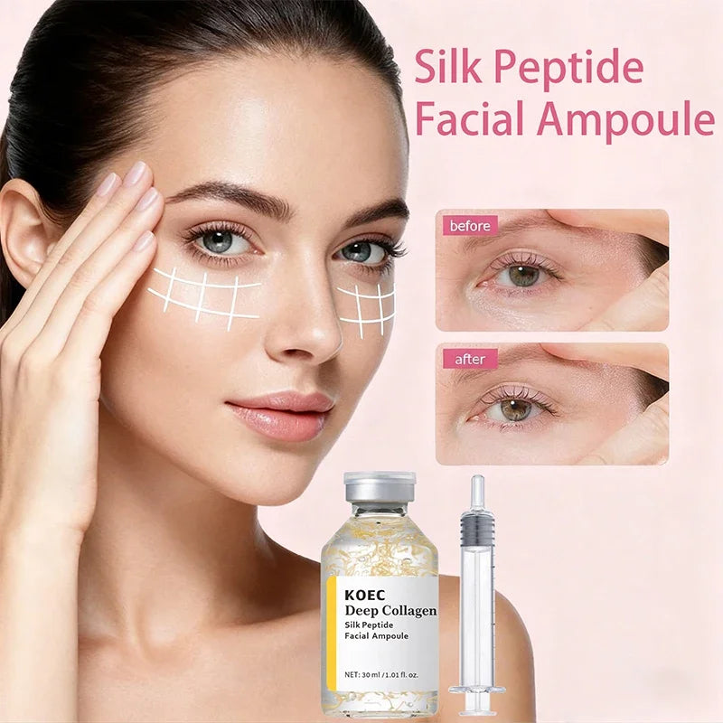 Peptide Intensive Lifting Ampoule,Deep Collagen Face Firming Moisturizing Serum,Glass Skin Tightening Hydration,Korean Skincare