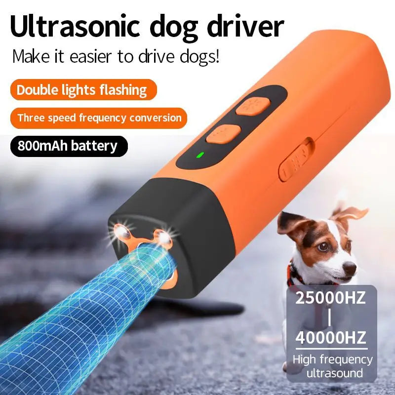 Rechargeable Ultrasonic Dog Bark Deterrent Device – Humane Anti Barking Trainer with LED Light for Small Medium Large Dogs, Stop Barking Safely 2025 2026