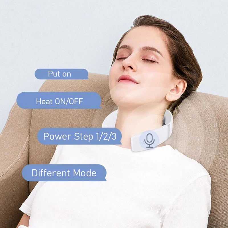 Portable Cordless Neck Massager with Heat & Vibration – Shiatsu Pain Relief 2025