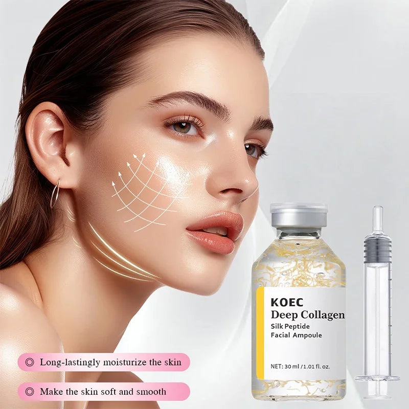 Peptide Intensive Lifting Ampoule,Deep Collagen Face Firming Moisturizing Serum,Glass Skin Tightening Hydration,Korean Skincare