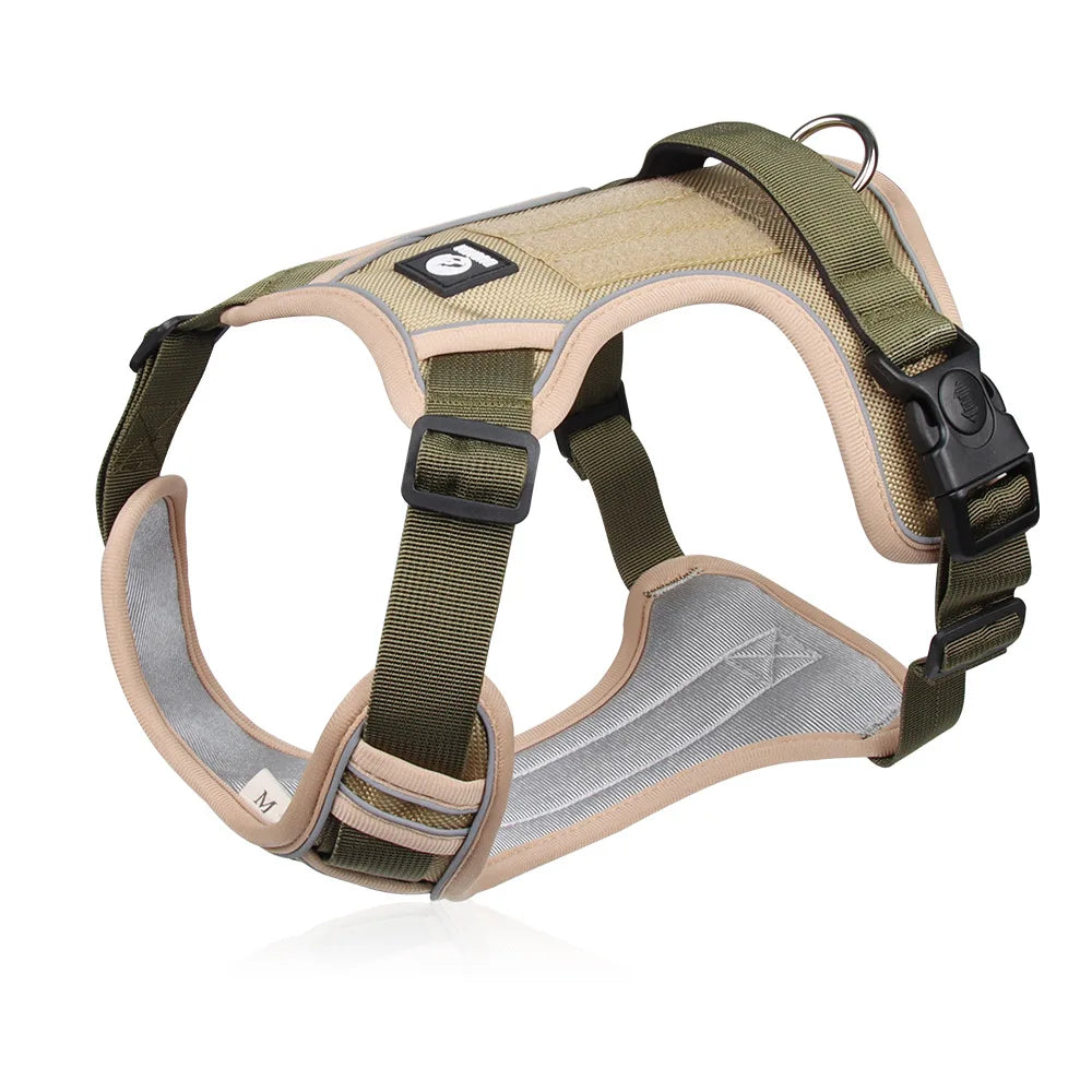 Reflective Tactical Dog Harness 1680D Waterproof – Med/Large