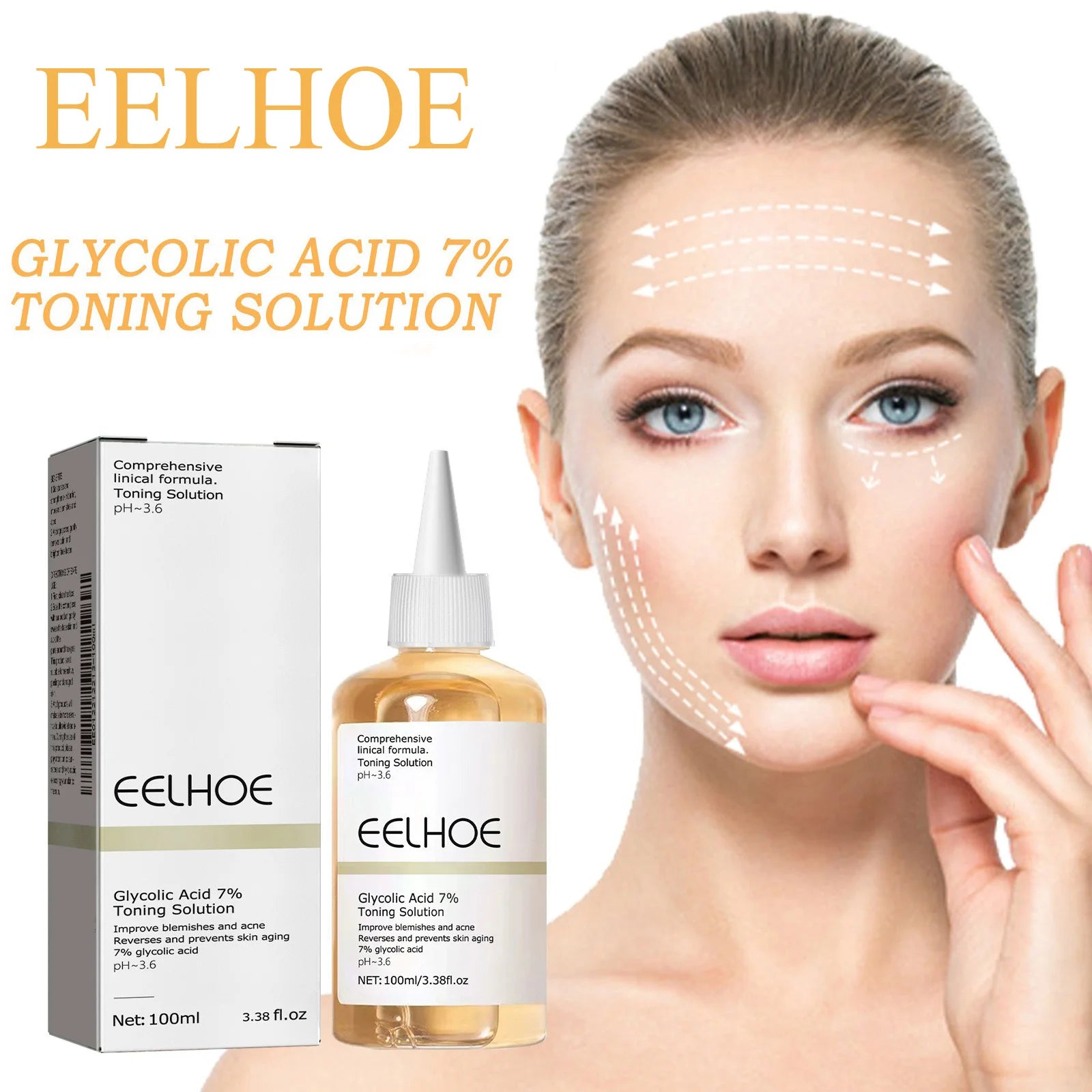 Glycolic Acid 7% Toning Solution – Acne Remover, Wrinkle Lifting, Firming Glowing Skin Toner 2025