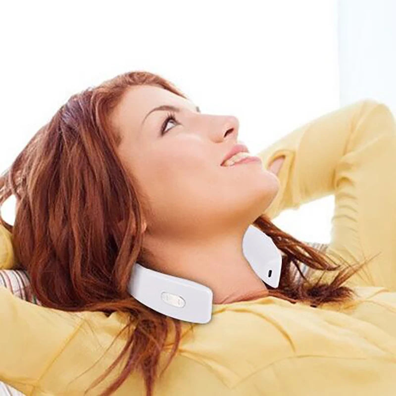 Portable Cordless Neck Massager with Heat & Vibration – Shiatsu Pain Relief 2025