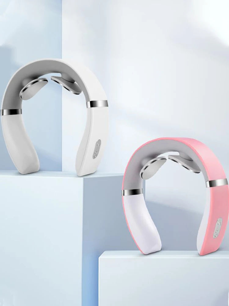 Portable Cordless Neck Massager with Heat & Vibration – Shiatsu Pain Relief 2025